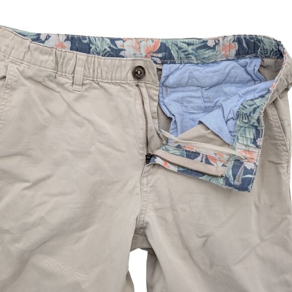 Chubbies Chino Pants Mens Khaki Beige Flat Front Cotton Stretch Straight Size M - Picture 5 of 12